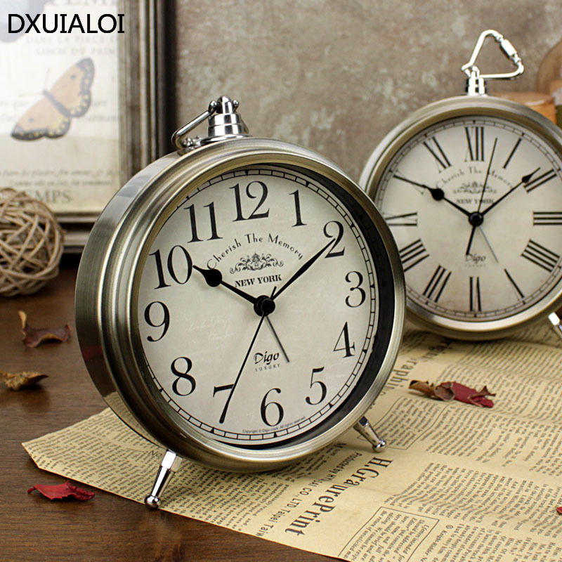 Vintage Alarm Clock - Dxuialui – réveil rétro simple pour