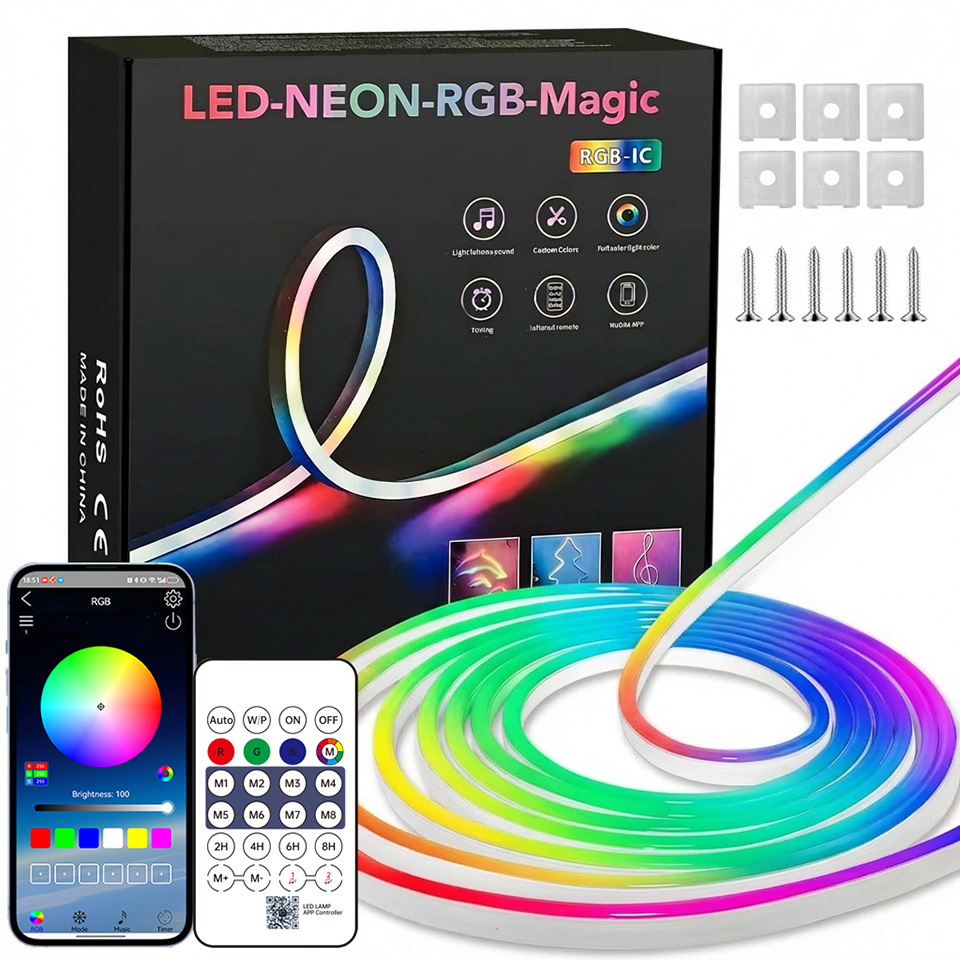 Home Decor App Free - Bande LED néon RGB Bluetooth 1-10m