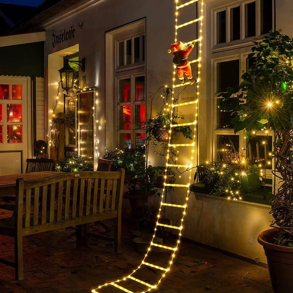 Home Decor Xmas Tree - Lumière d'échelle LED pour la décoration