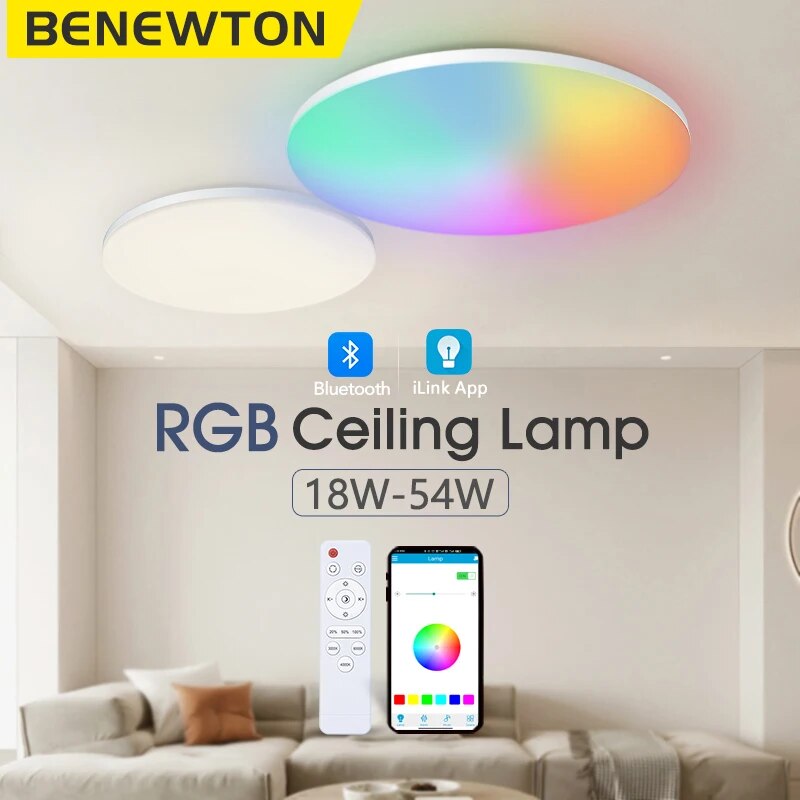 Home Decor App Free - BENEWTON Smart Plafonnier RGB CCT APP