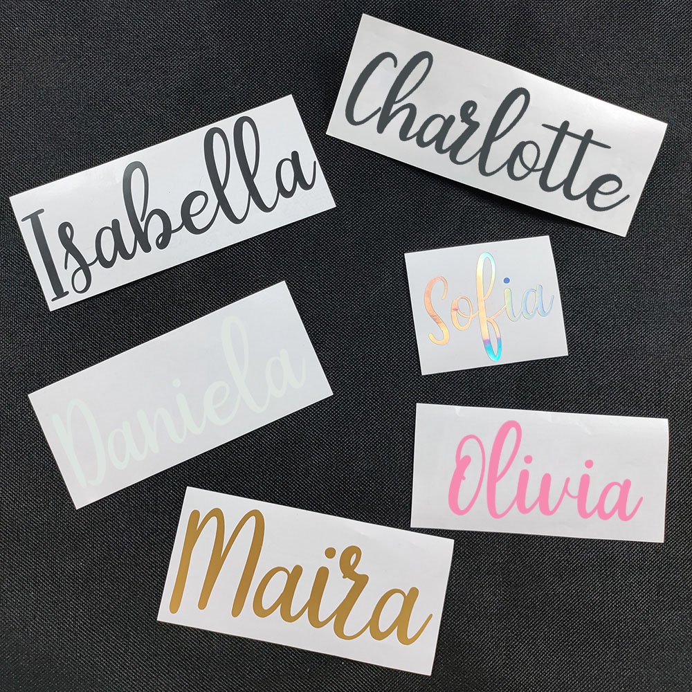 Home Decor Wall Stickers - Autocollant amovible avec nom personnalisable, 1