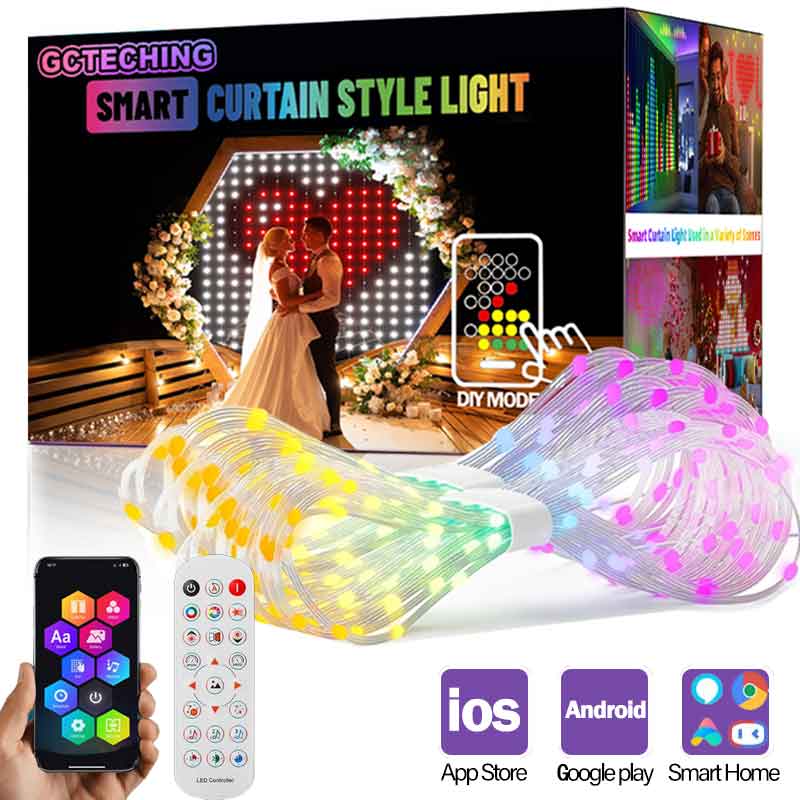 Home Decor App Free - GCTECHING noël LED rideau intelligent lumières