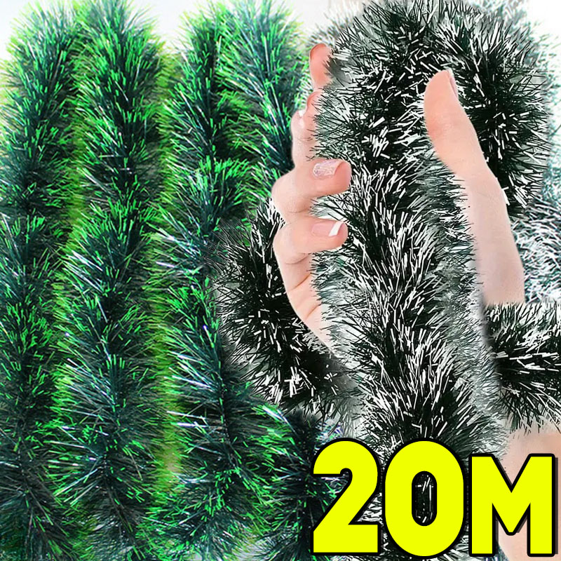 Home Decor Xmas Tree - Guirlande de rubans de canne verte