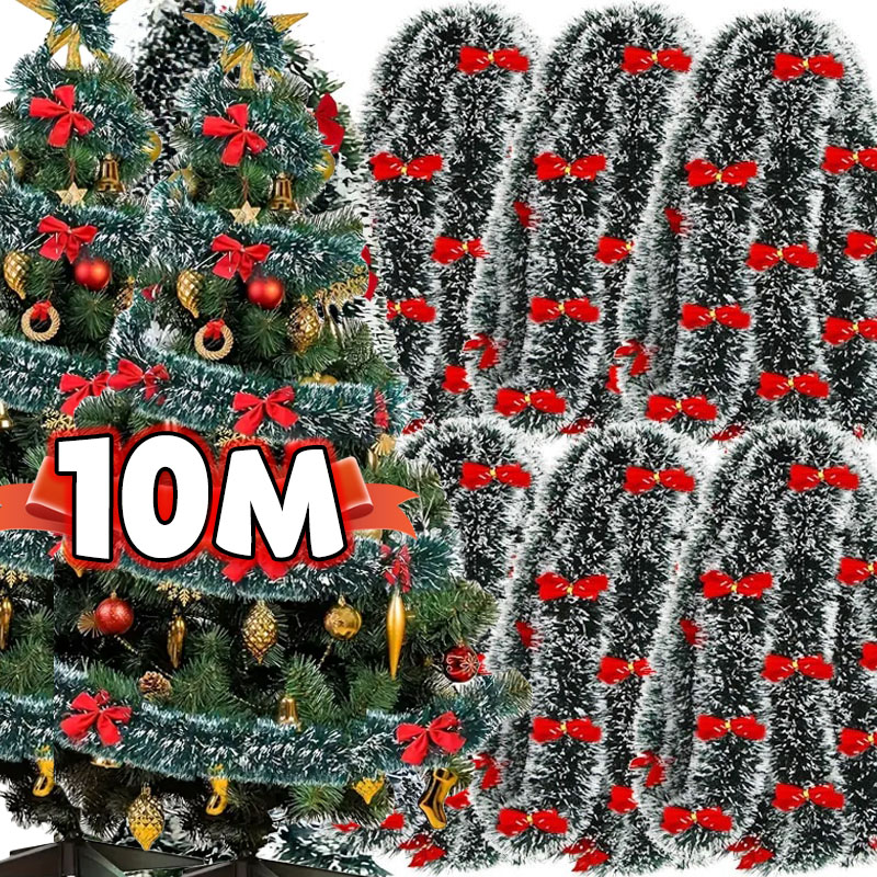 Home Decor Xmas Tree - Guirlande de ruban de canne verte