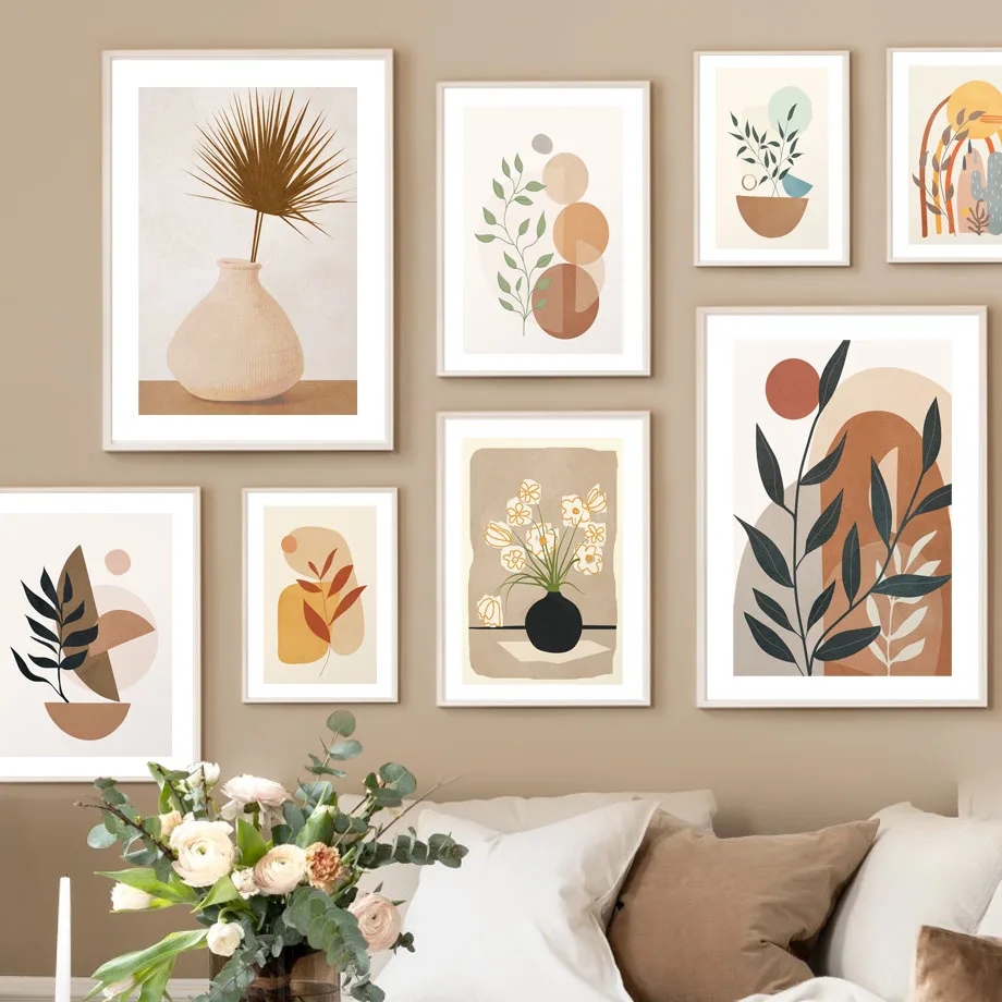 Home Decor Vase - Affiches abstraites, impressions sur toile, peintures