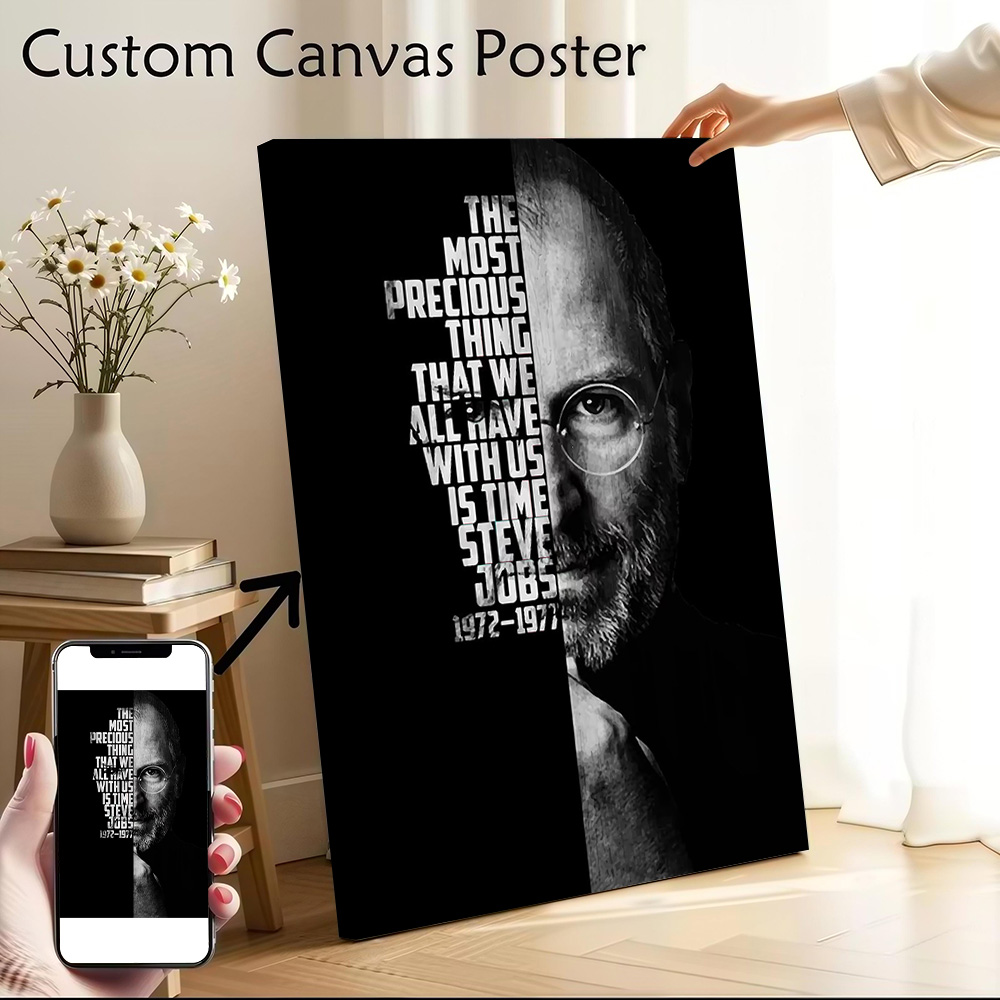 Home Decor Jobs - Affiche sur toile Steve Jobs, art