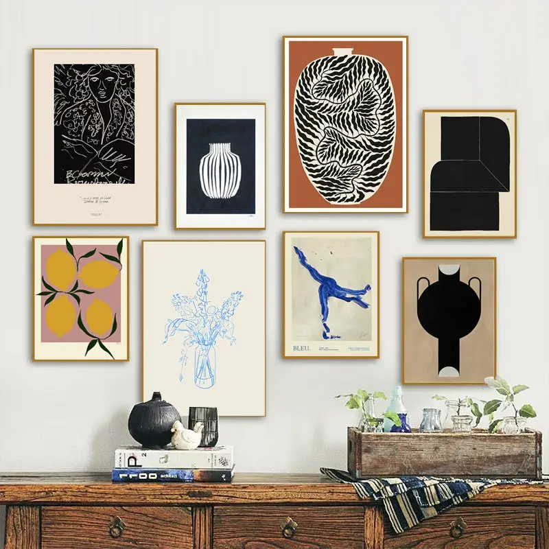 Home Decor Vase - Affiches et impressions d'art mural géométrique