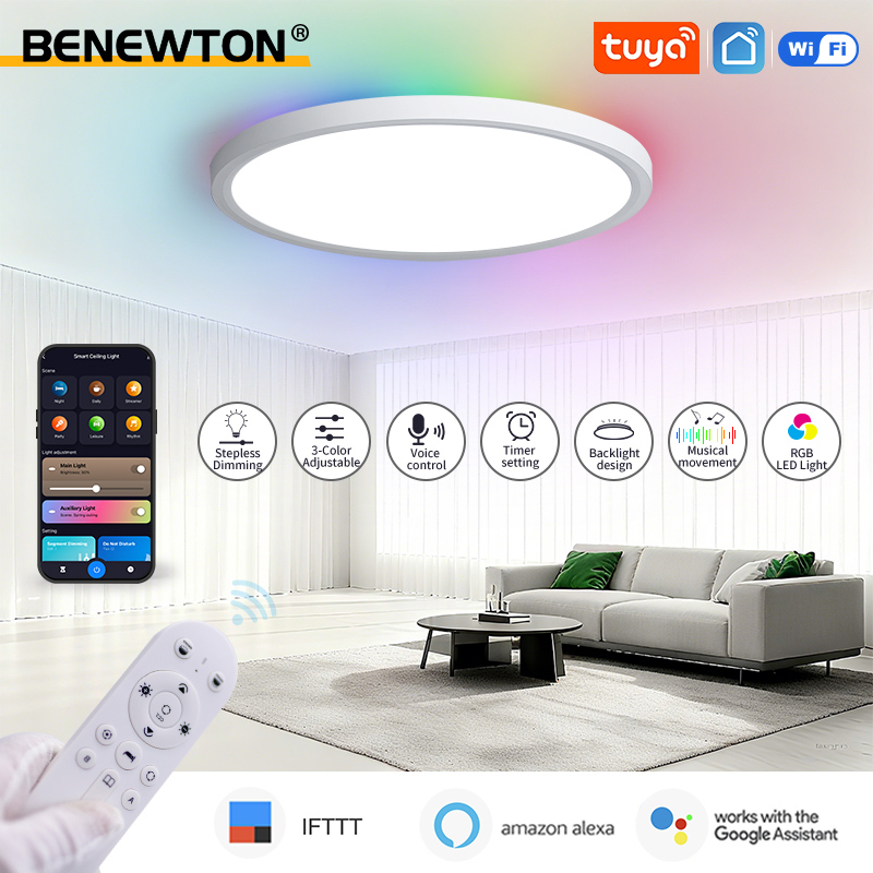Home Decor App Free - BENEWTON Tuya Smart WiFi plafonnier RGB