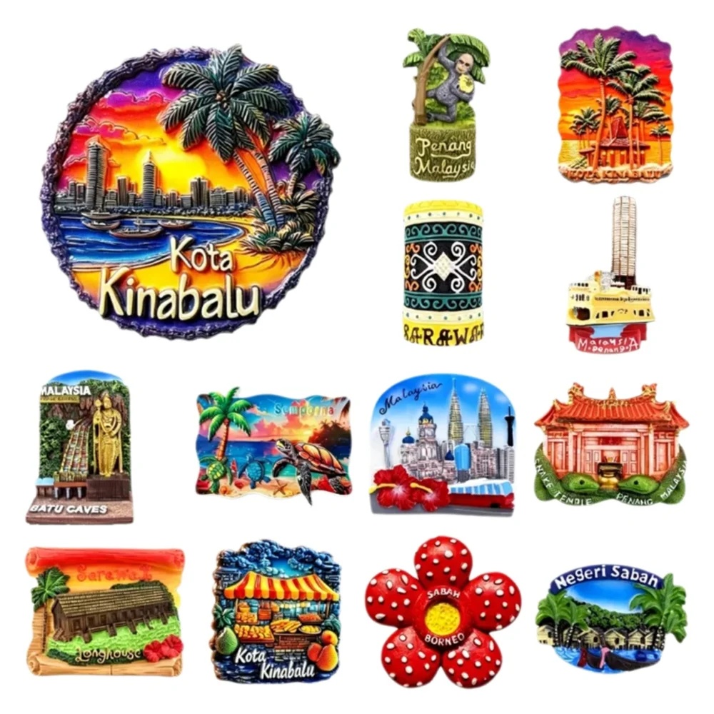 Home Decor Kuala Lumpur - Aimants de réfrigérateur 3D de Malaisie,