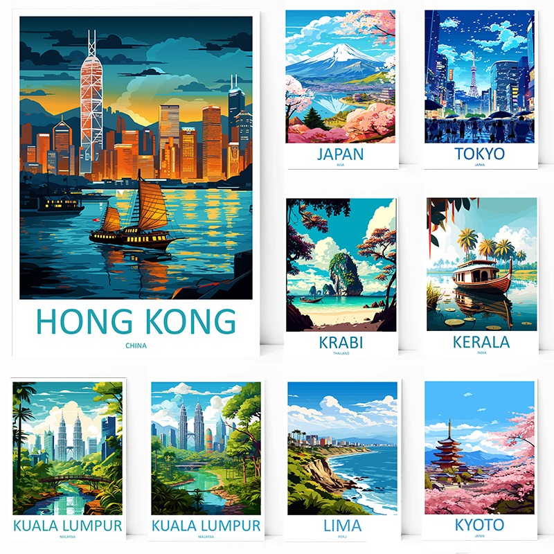 Home Decor Kuala Lumpur - Affiche de Voyage de Hong Kong,