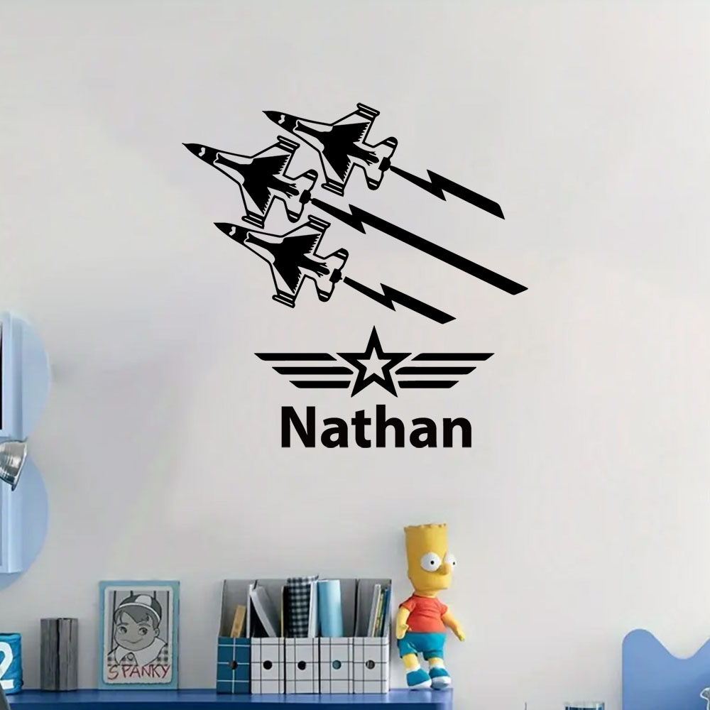 Home Decor Wall Stickers - Autocollants muraux colorés en forme d'avion