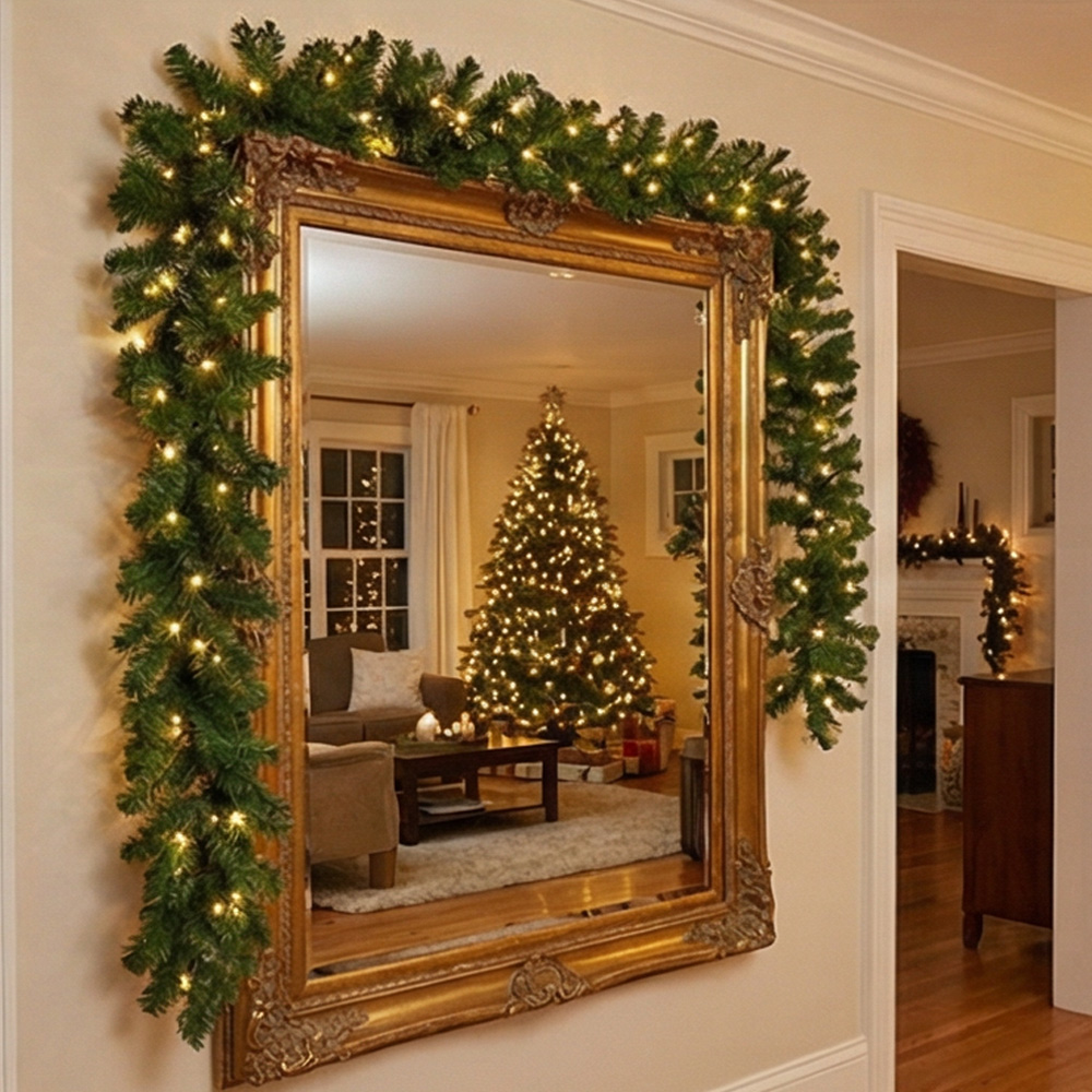 Couronne de guirlande de noël  - Home Decor Xmas Tree avis et prix