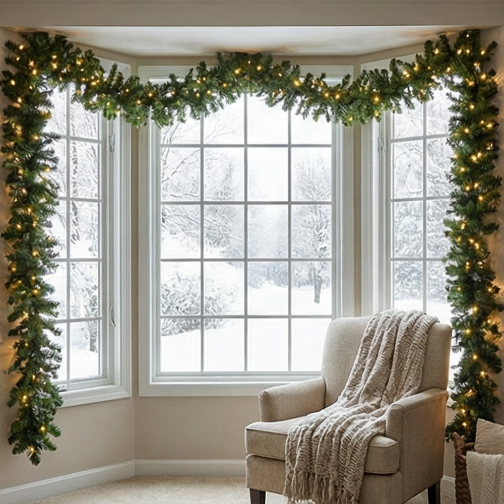 Couronne de guirlande de noël  - Home Decor Xmas Tree avis et prix