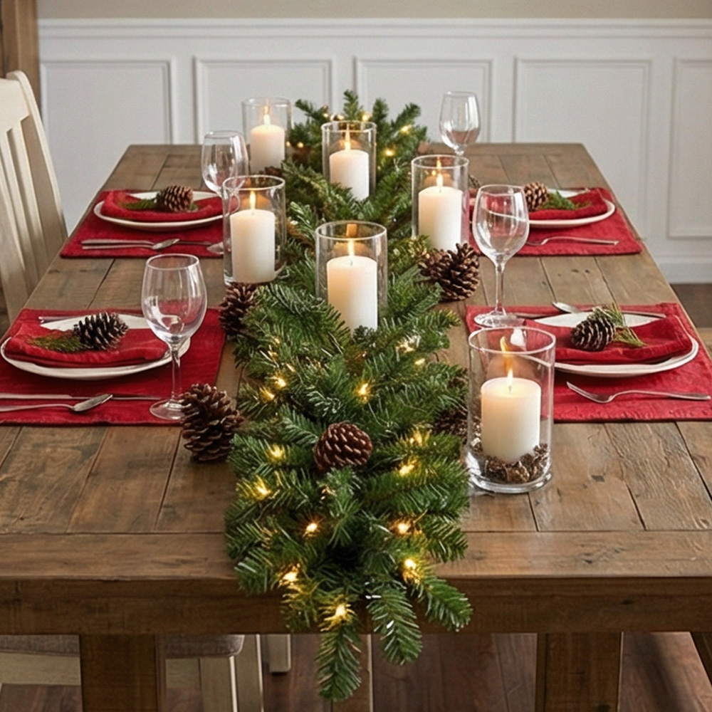 Couronne de guirlande de noël  - Home Decor Xmas Tree avis et prix