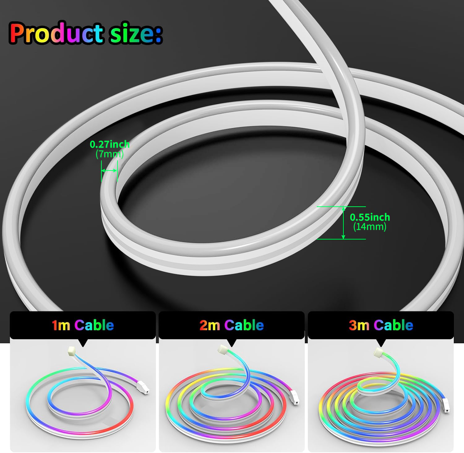 Bande LED néon RGB Bluetooth 1 - Home Decor App Free avis et prix