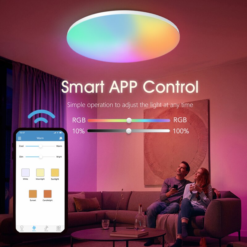 BENEWTON Smart Plafonnier RGB  - Home Decor App Free avis et prix