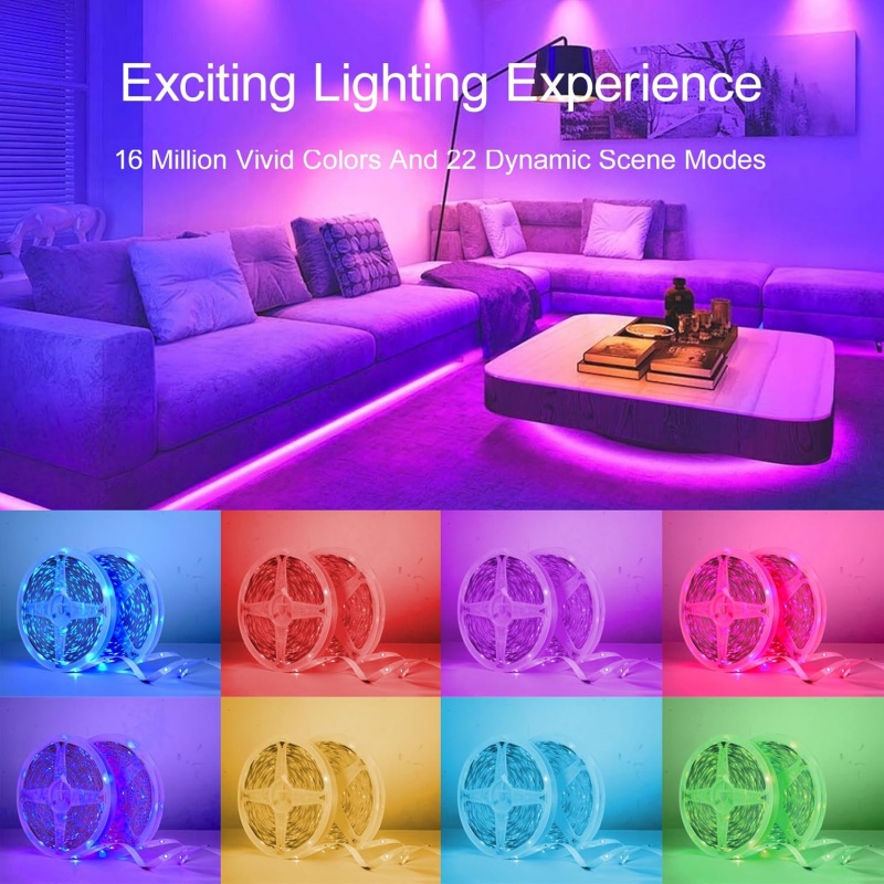 Ruban LED RGB 1-20m 5V USB ave - Home Decor App Free avis et prix