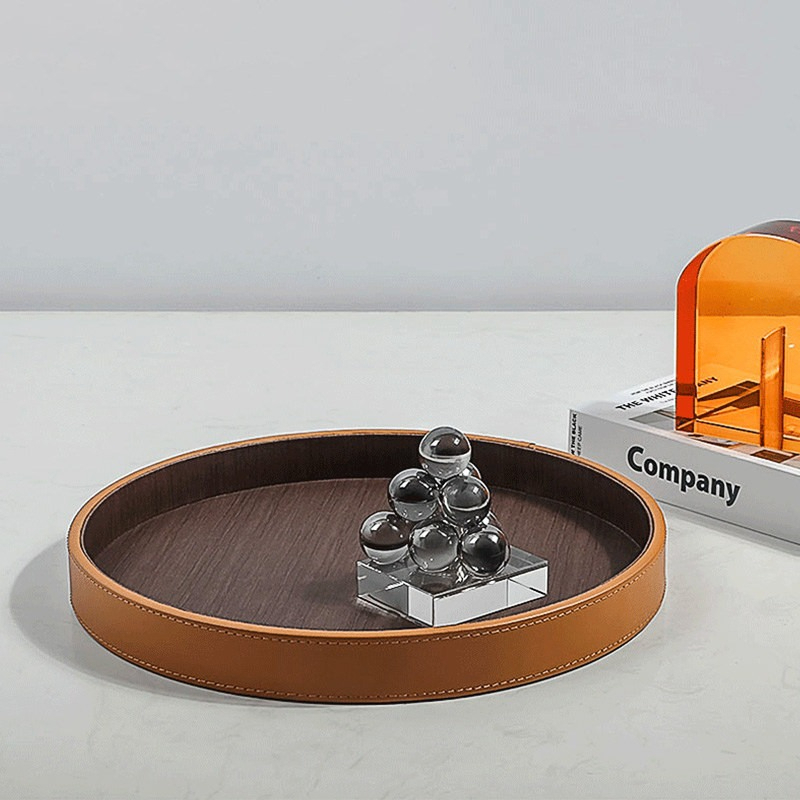 Plateau en cuir moderne pour o - Vanity Home Decor avis et prix