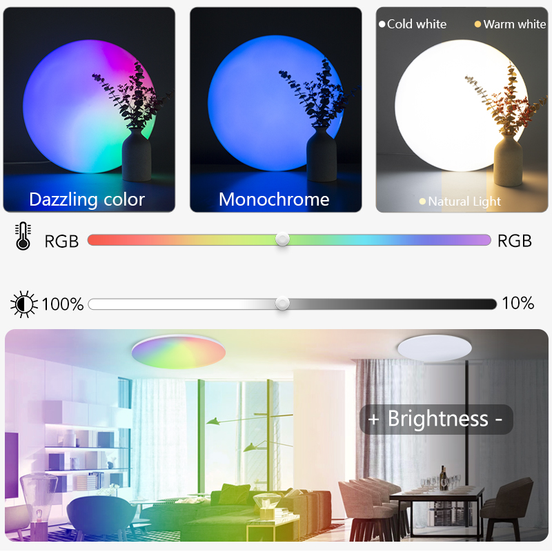 MARPOU-Plafonnier RVB Coloré p - Home Decor App Free avis et prix