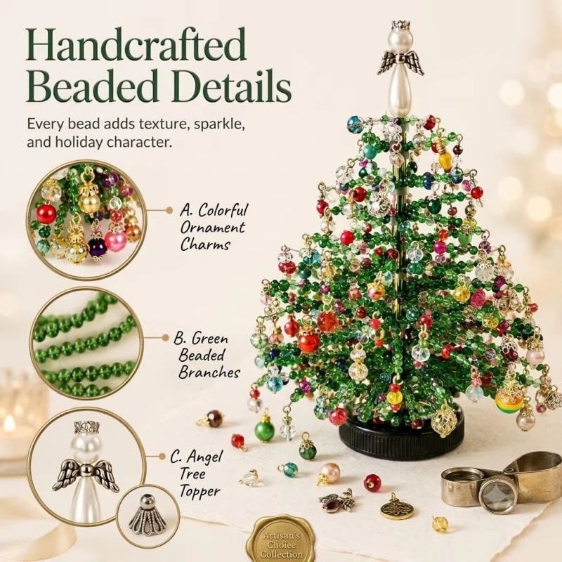 Kit DIY Arbre de Noël Perlé av - Home Decor Xmas Tree avis et prix