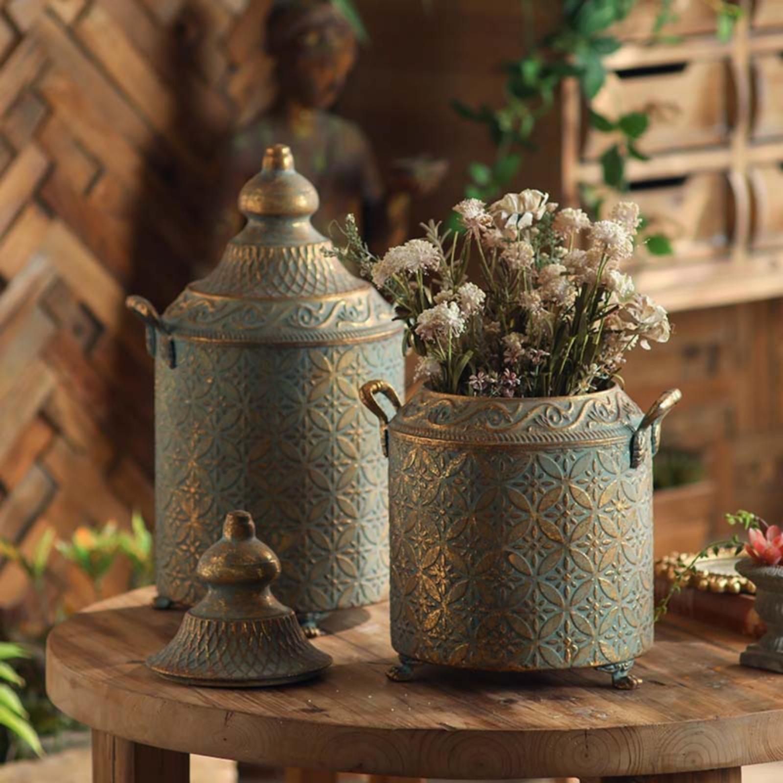 Vase décoratif en métal fini p - Home Decor Vase avis et prix