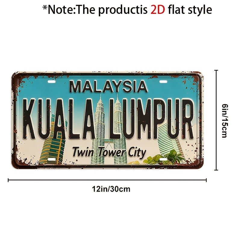 Plaque décorative en métal vin - Home Decor Kuala Lumpur avis et prix