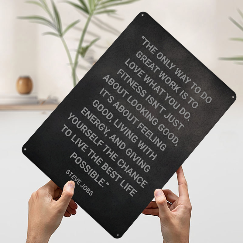 Affiche Métallique Citation St - Home Decor Jobs avis et prix