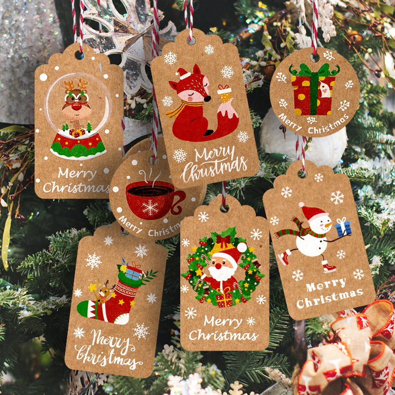 Étiquettes en papier Kraft joy - Home Decor Xmas Tree avis et prix