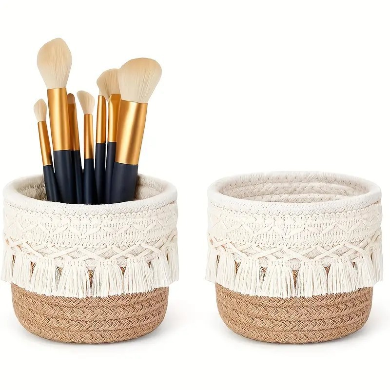 Panier de rangement tissé à po - Vanity Home Decor avis et prix