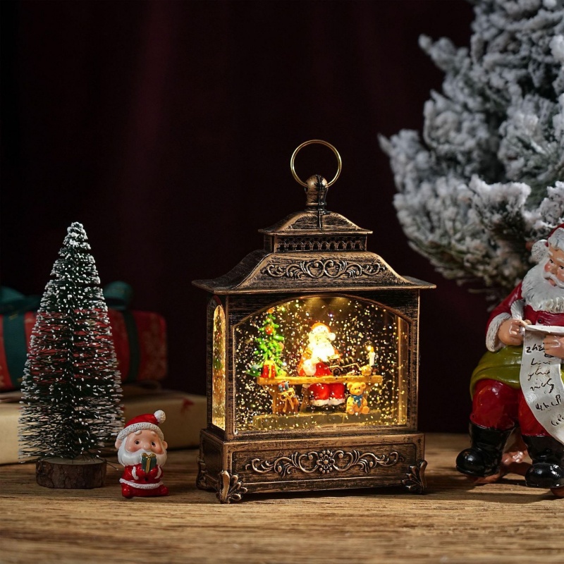 Boîte à musique globe à neige  - Home Decor Xmas Tree avis et prix