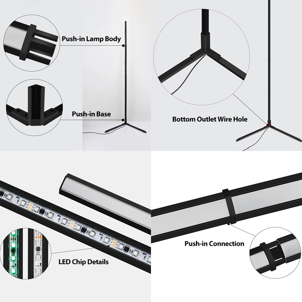 Lampe sur pied LED RGBIC Tuya  - Home Decor App Free avis et prix