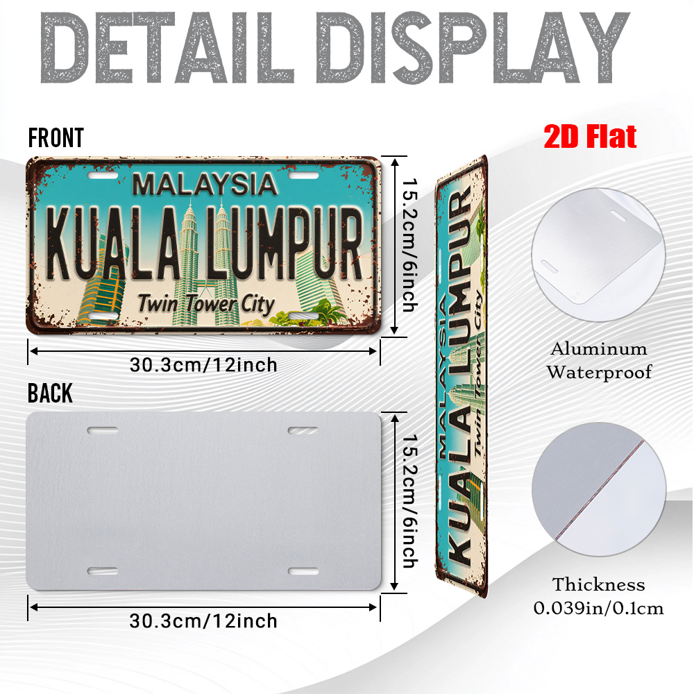 Panneau en métal vintage des T - Home Decor Kuala Lumpur avis et prix
