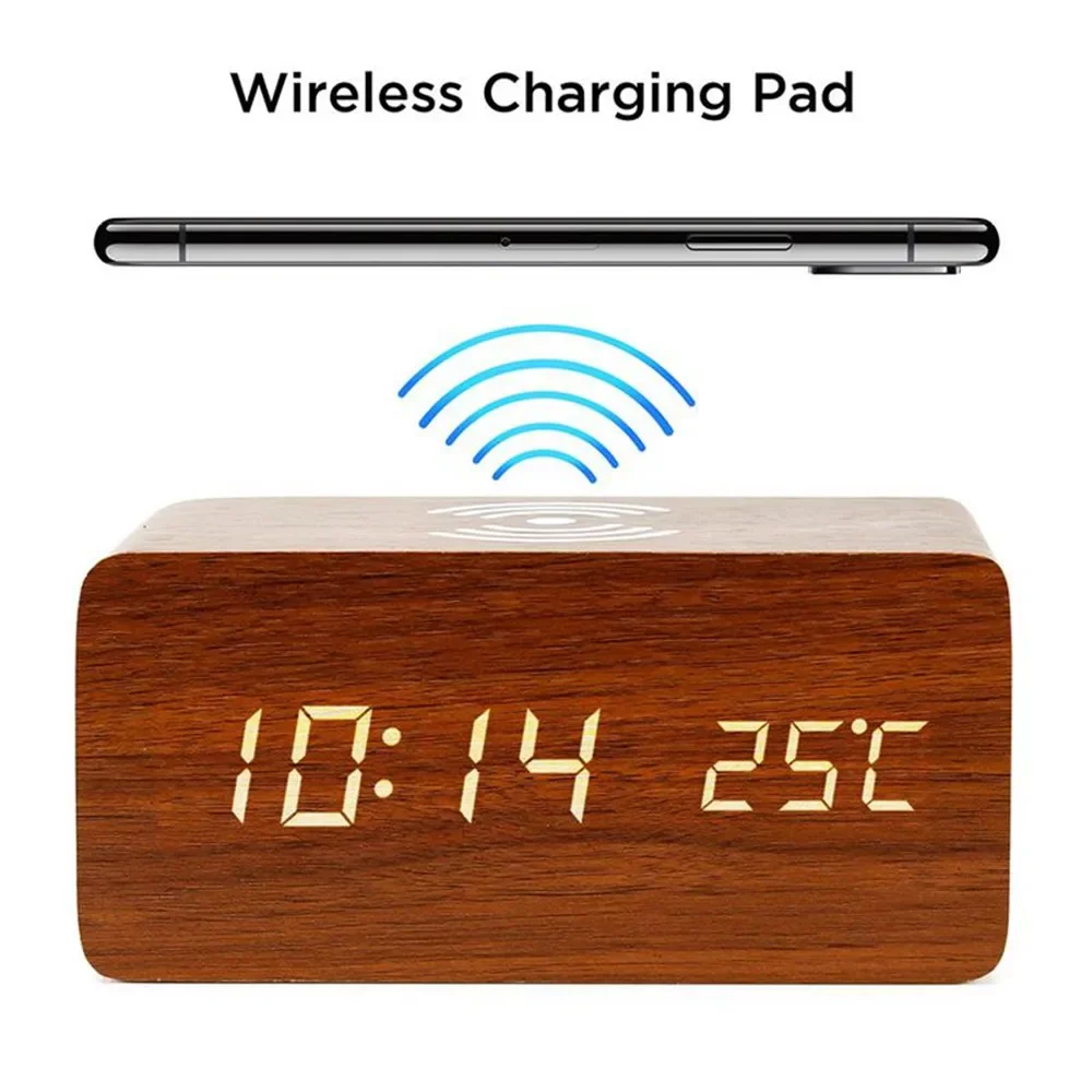 Réveil numérique LED en bois a - Vintage Alarm Clock avis et prix