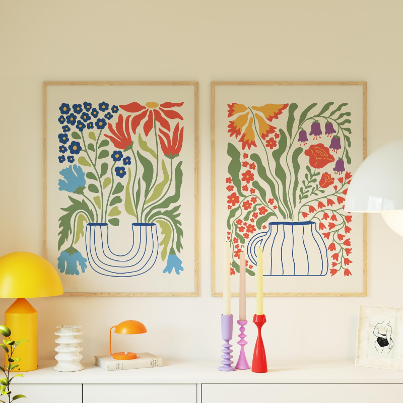 Lot de 3 tableaux sur toile Va - Home Decor Vase avis et prix