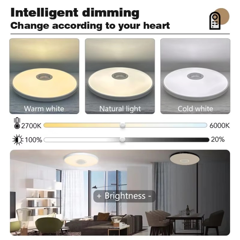 Plafonnier LED Tuya Smart Musi - Home Decor App Free avis et prix