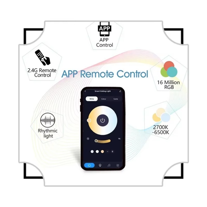 Plafonnier LED Tuya Smart Musi - Home Decor App Free avis et prix