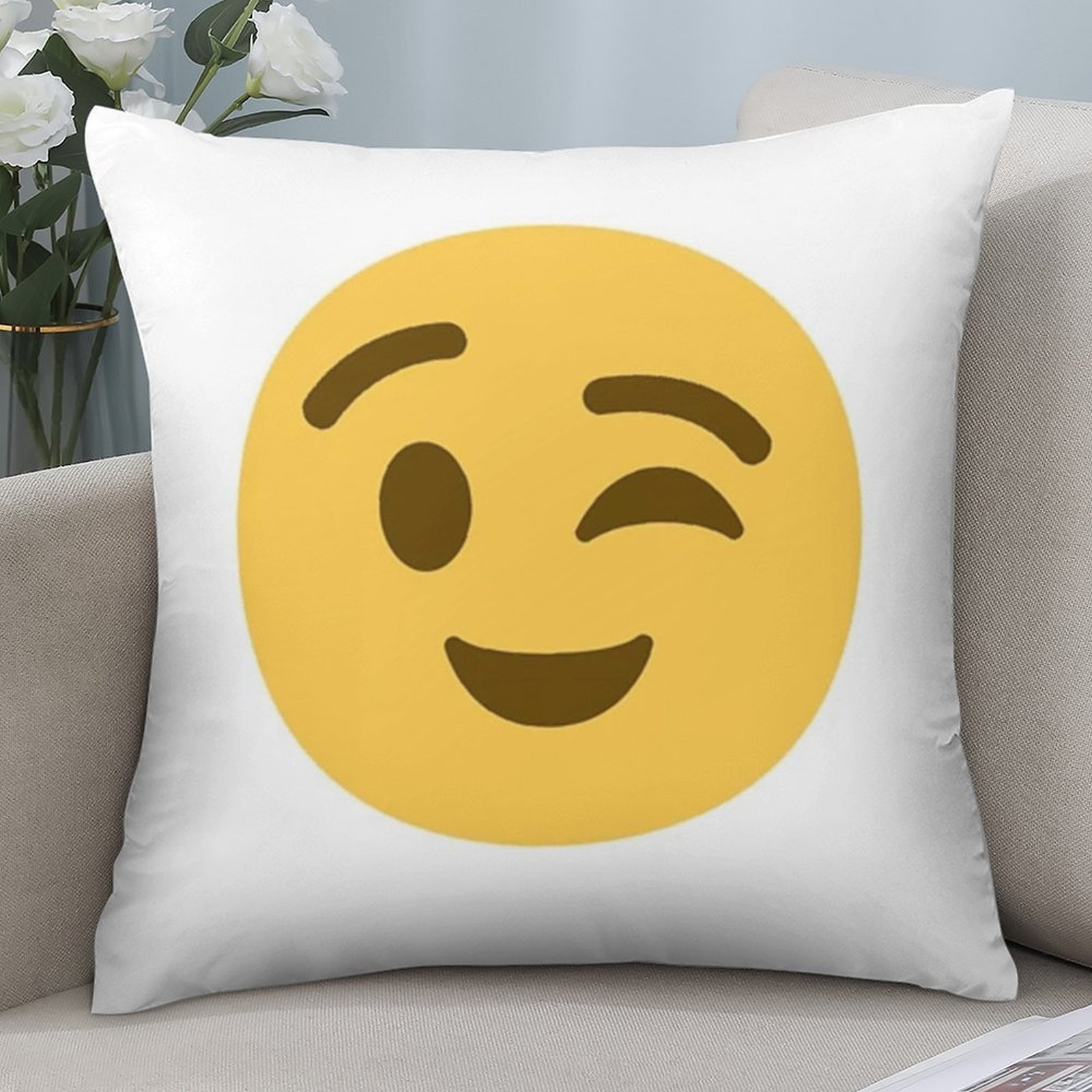 Housse de coussin avec emoji m - Home Decor Emoji avis et prix