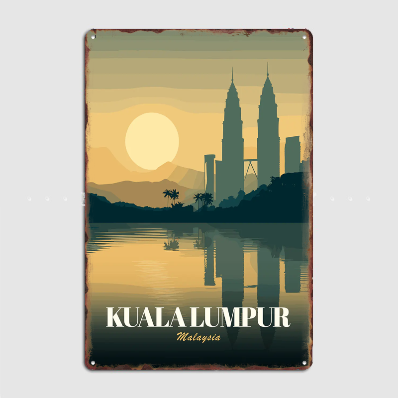 Affiche de voyage Kuala Lumpur - Home Decor Kuala Lumpur avis et prix