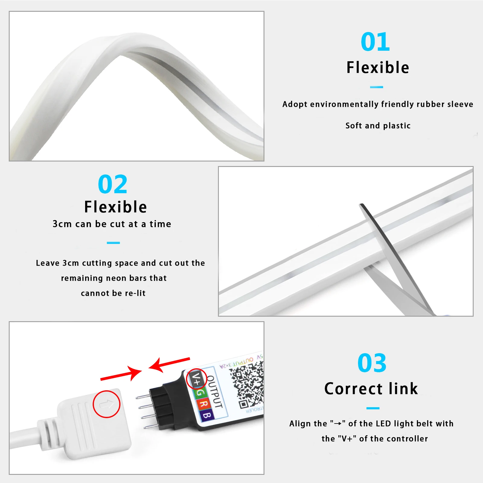 Bande lumineuse LED néon RGB,  - Home Decor App Free avis et prix